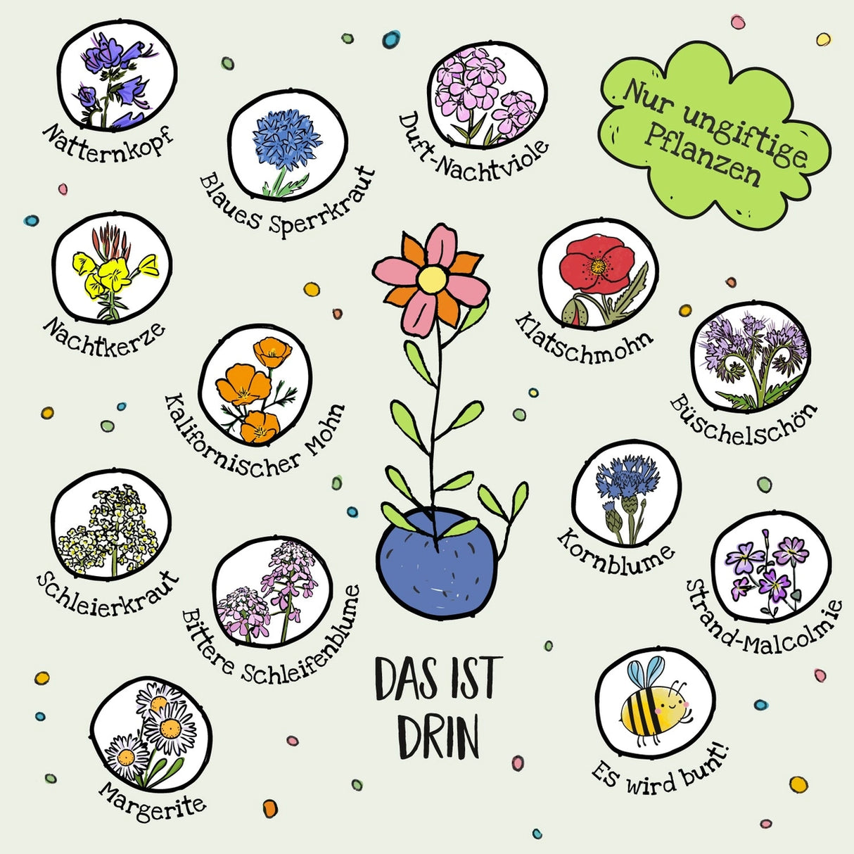 Blumenmurmel Weihnachtsmann - Frohes Fest