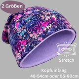 Kinder Übergangs Mütze & Schal Flower Power
