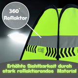 2 Straßenwarnschild mit Wimpelkette - Achtung spielende Kinder
