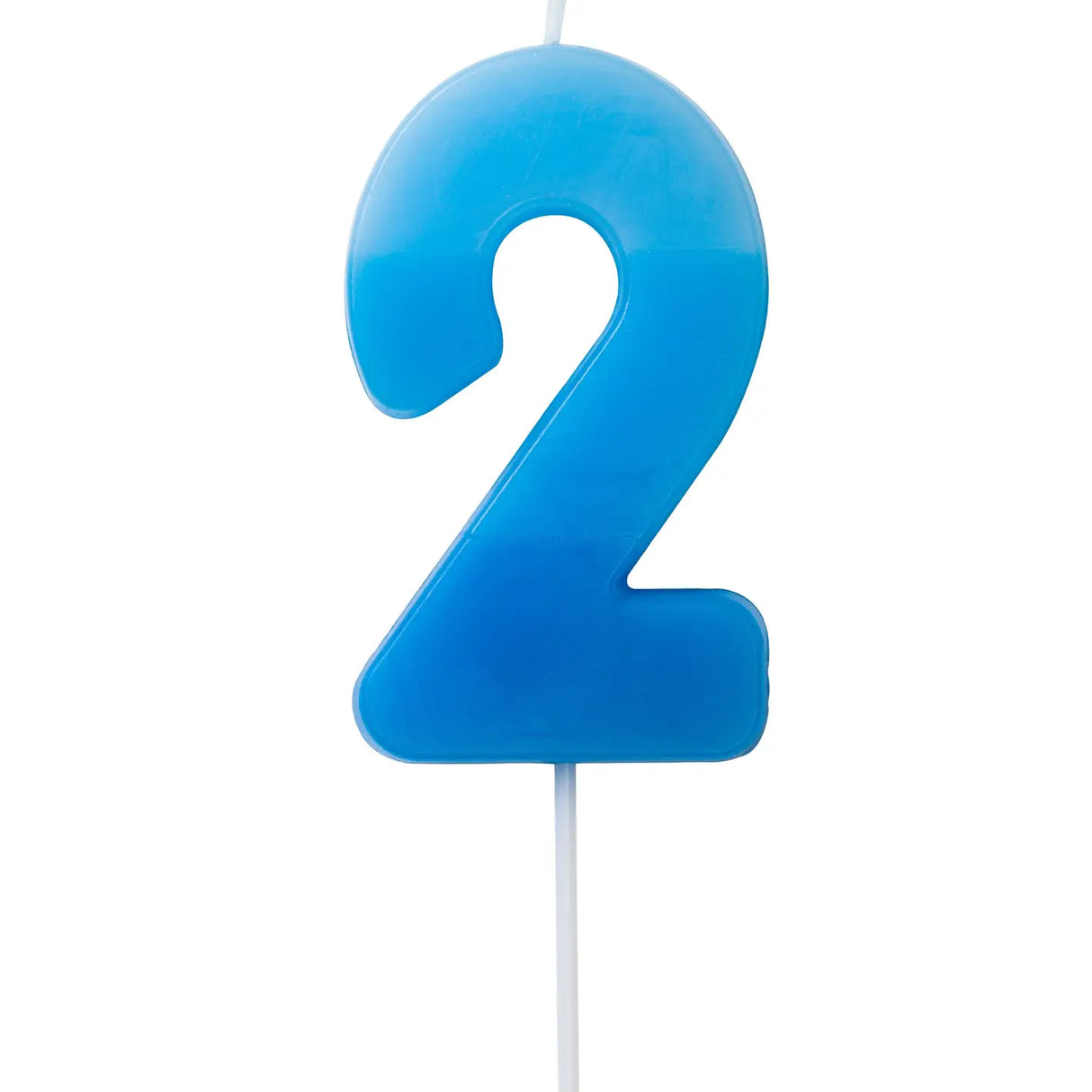 Geburtstagskerze Zahlenkerze Blau 2