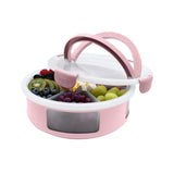 Znünibox Runde Snackle-Plattenbox Rosa