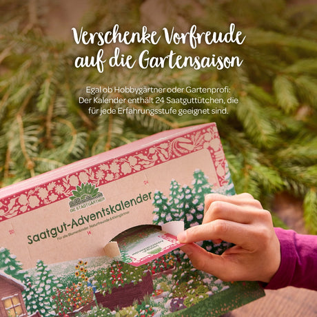Adventskalender Saatgut mit Türchen