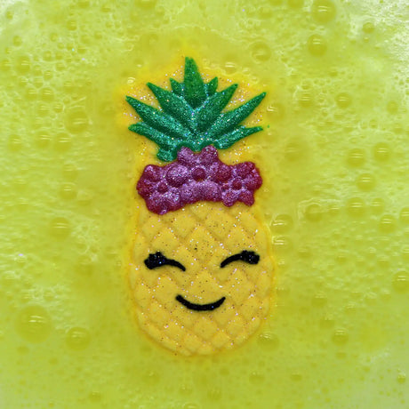 Badekugel Mini handgemacht Ananas