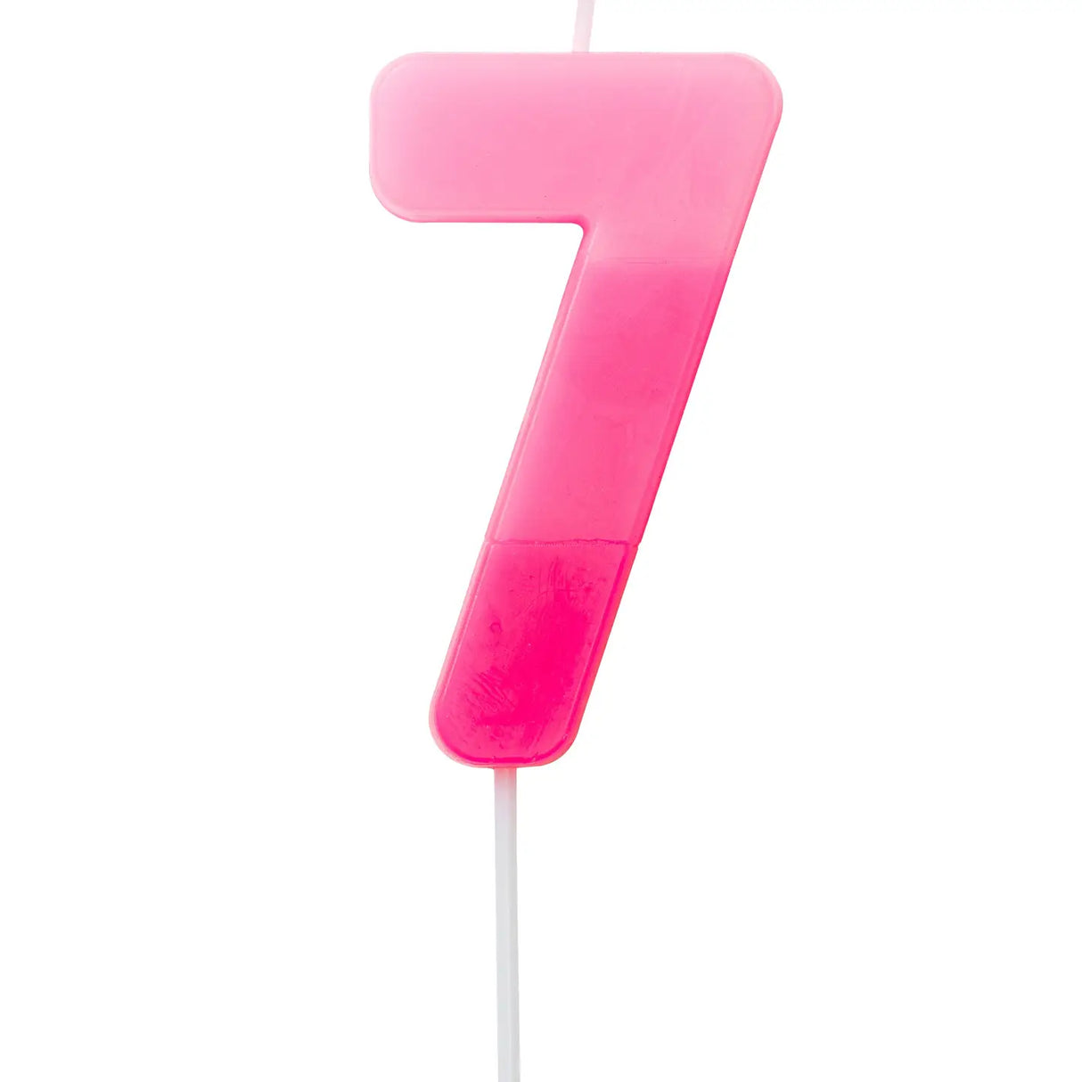 Geburtstagskerze Zahlenkerze Pink 7