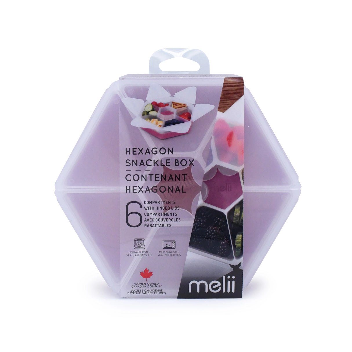 Znünibox Hexagonale Snackle-Box Berry