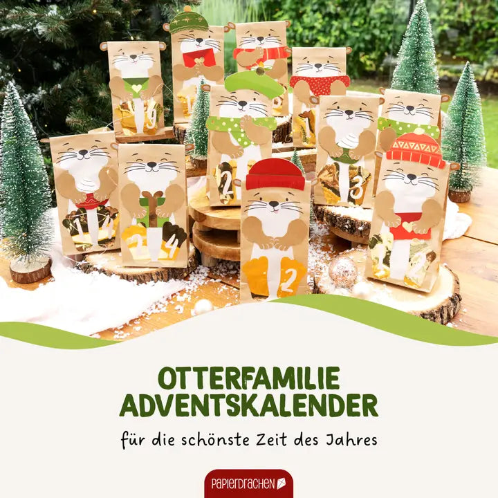 Adventskalender Tüten Otter