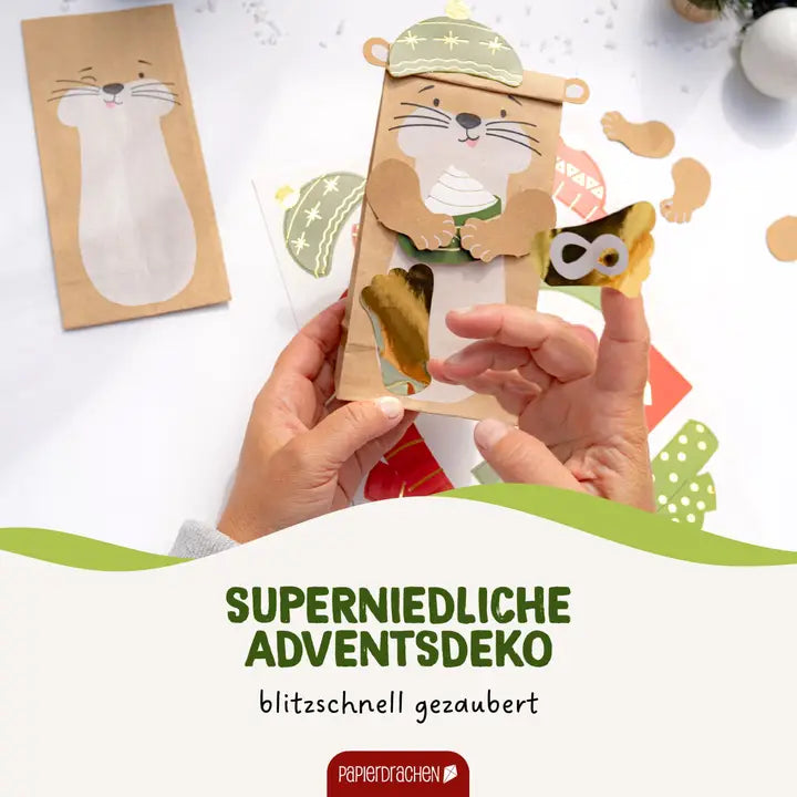 Adventskalender Tüten Otter