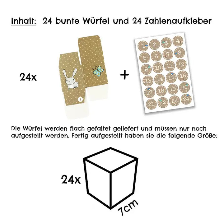 Adventskalender Schachteln Waldtiere