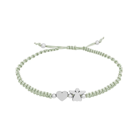Armband mit Charms - Schutzengel Mint