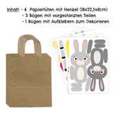 Osternest Papiertaschen Bauernhof