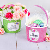 Osternest und Osterbecher Set Bunt