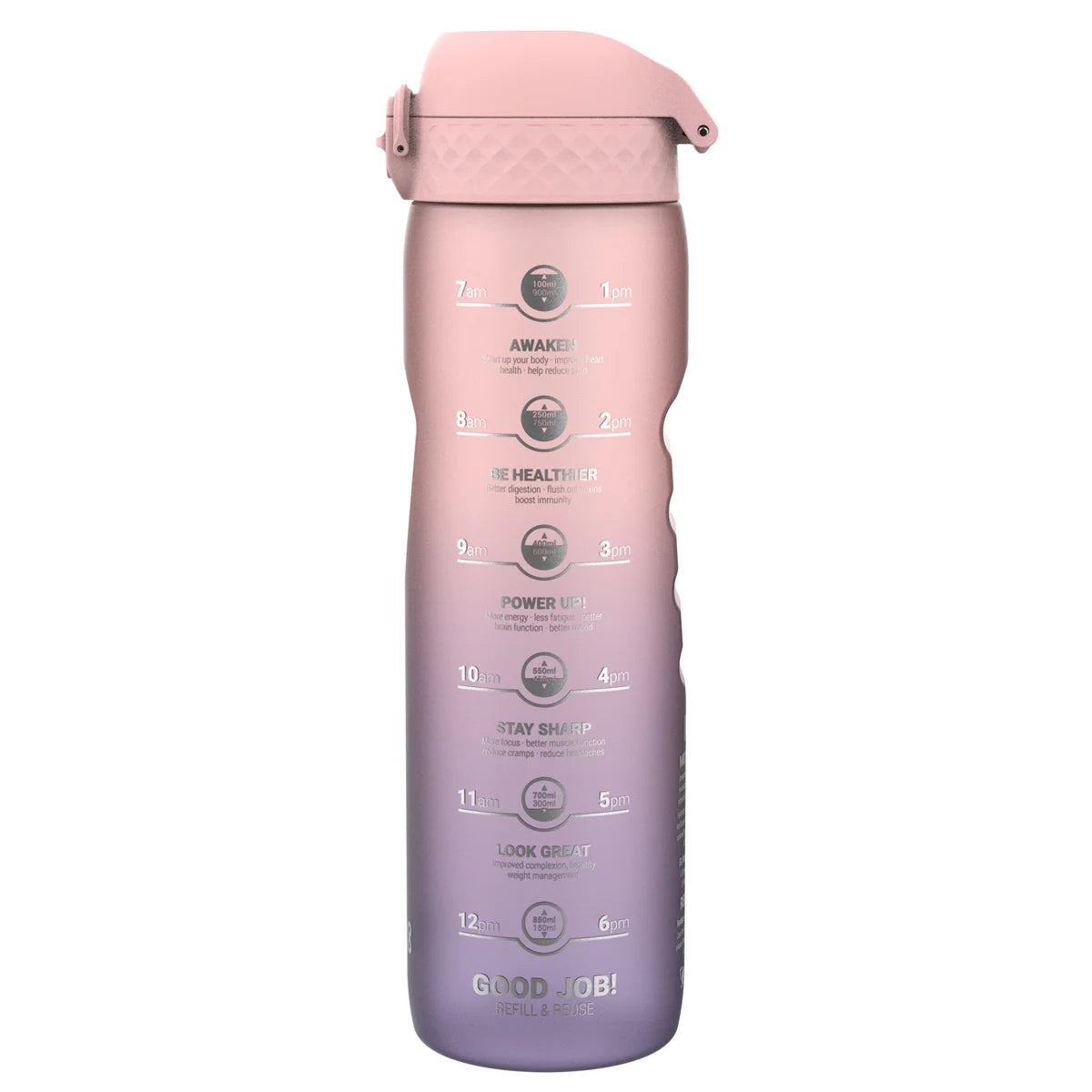 Sport Trinkflasche Motivation Ion8 1100ml Rosa