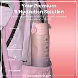 Sport Trinkflasche Motivation Ion8 1100ml Rosa
