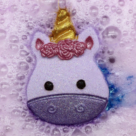 Badekugel Mini handgemacht Einhornkopf