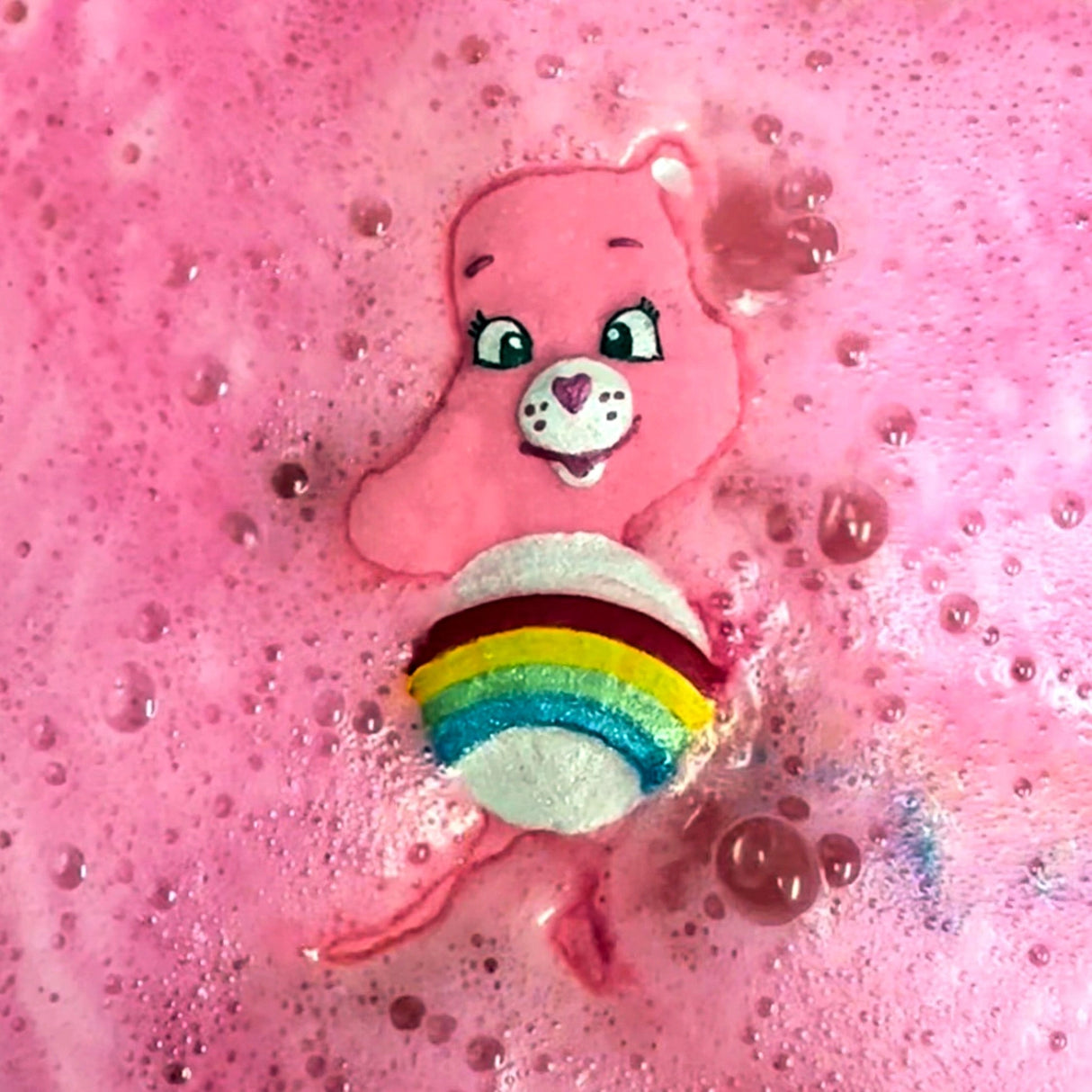 Badekugel handgemacht Glücksbärchi Pink