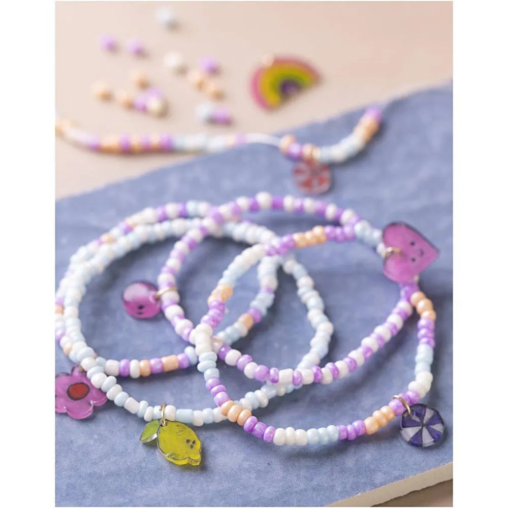 Bastelset Kinder Schmuck Mini Armband aus Schrumpffolie