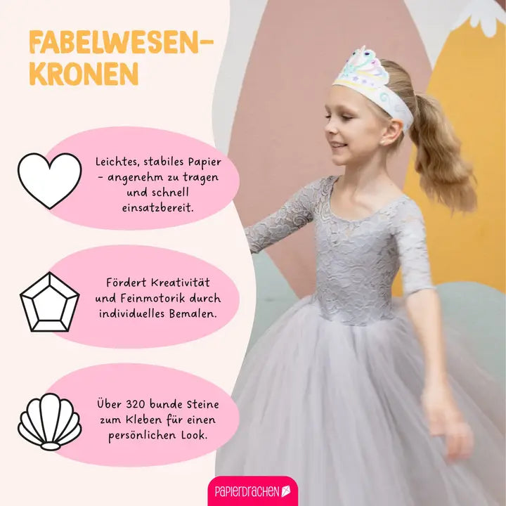 Bastelset Papierkronen Diademe
