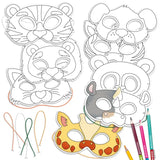 Bastelset Papiermasken Tierwelt