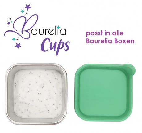 Edelstahlbehälter Baurelia Cups mit Deckel Grün