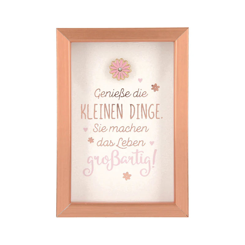 Bilderrahmen klein - Geniesse die kleinen Dinge
