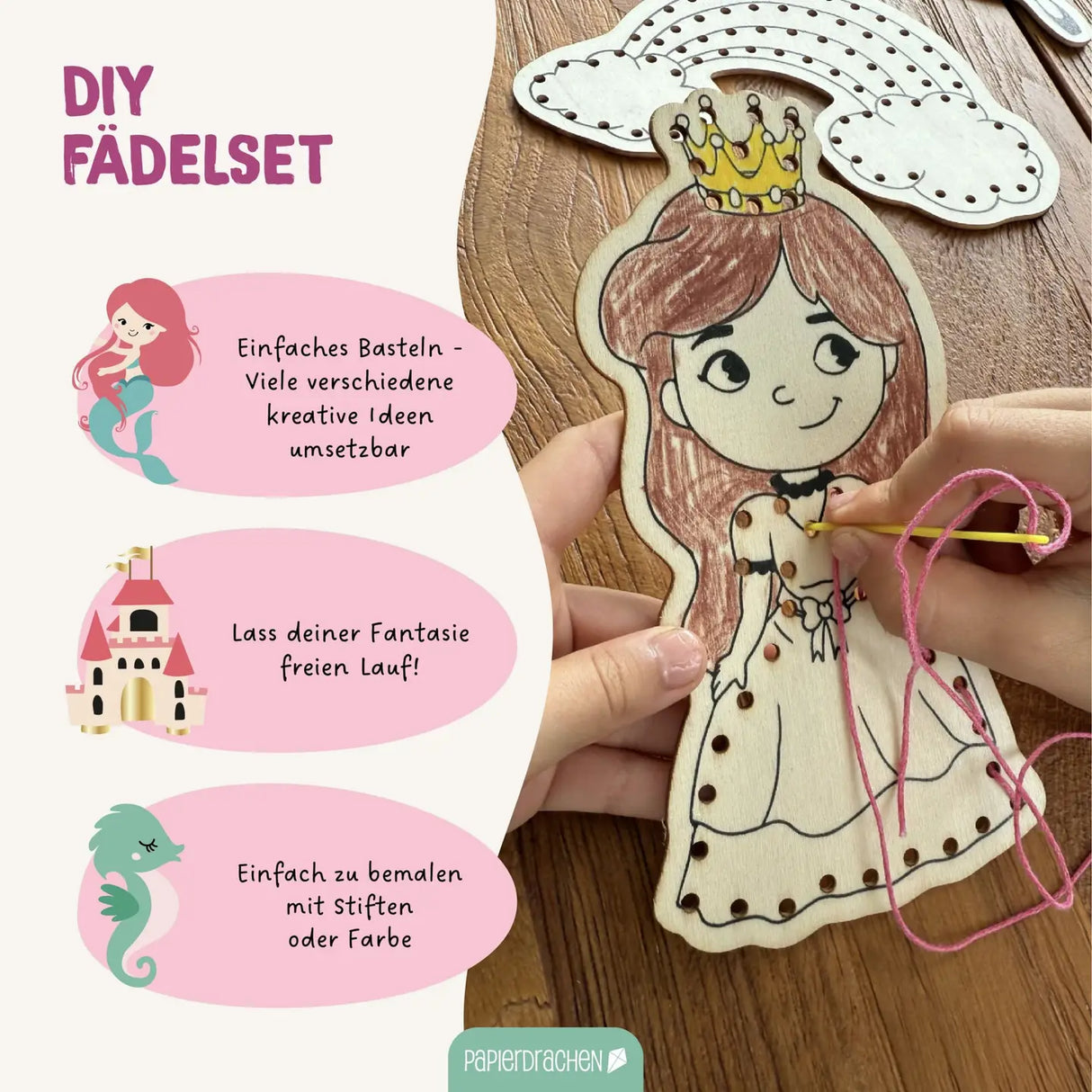 Bastelset Fädelset Märchen & Traumwelten