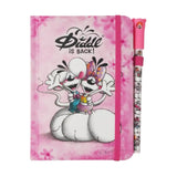 Diddl Notizbuch mit Gelstift Kugelschreiber Rosa