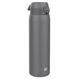 Edelstahl Trinkflasche Ion8 1200ml Dunkelgrau