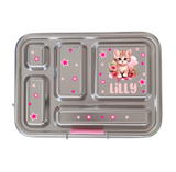 Edelstahl Znünibox Baurelia Box Eco mit 5 Unterteilungen Rosa