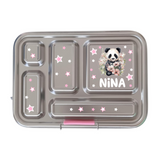 Edelstahl Znünibox Baurelia Box Eco mit 5 Unterteilungen Rosa
