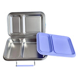 Edelstahl Znünibox Baurelia Box Eco mit 2 Unterteilungen Pastellgelb