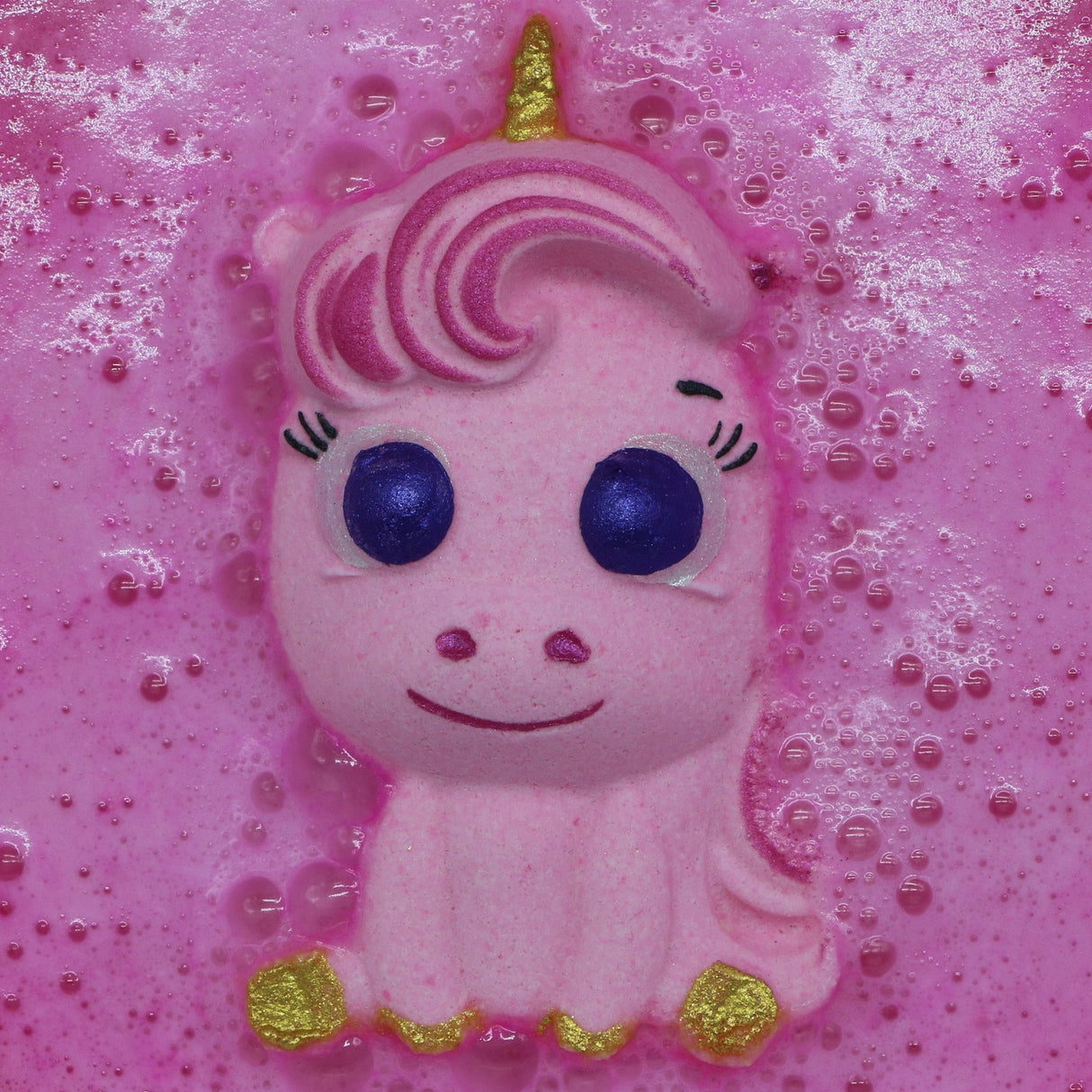 Badekugel handgemacht Einhorn rosa