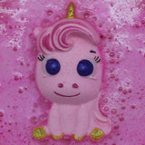 Badekugel handgemacht Einhorn rosa