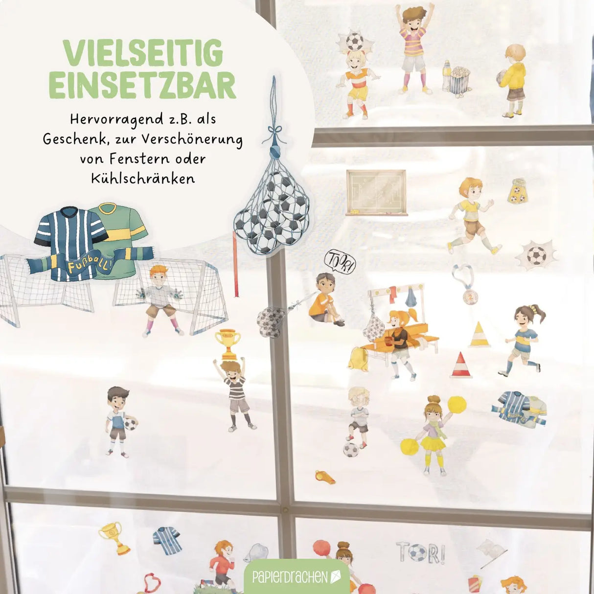 Fensteraufkleber Fussball