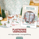 Fensteraufkleber Weihnachten Holly Jolly