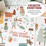 Fensteraufkleber Weihnachten Holly Jolly