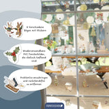 Fensteraufkleber Wintertiere