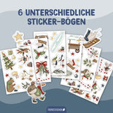 Fensteraufkleber Wintertiere