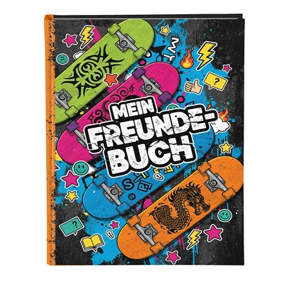 Freundebuch für Kinder Skateboard