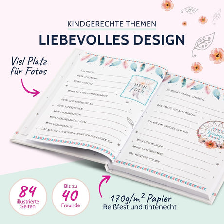 Freundebuch für Kinder - Traumfänger