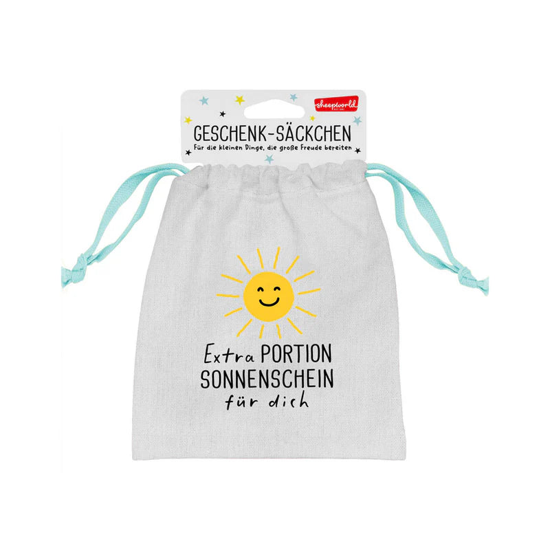 Geschenksäckchen Extra Portion Sonnenschein