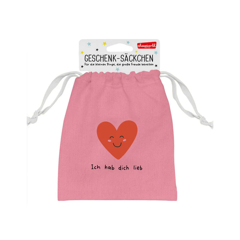 Geschenksäckchen Hab Dich Lieb