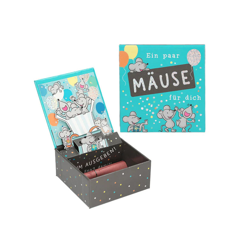 Geschenkbox Pop Up Mäuse für Dich