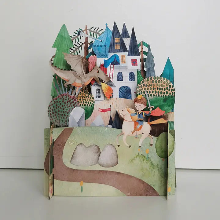Geburtstagskarte 3D Ritter