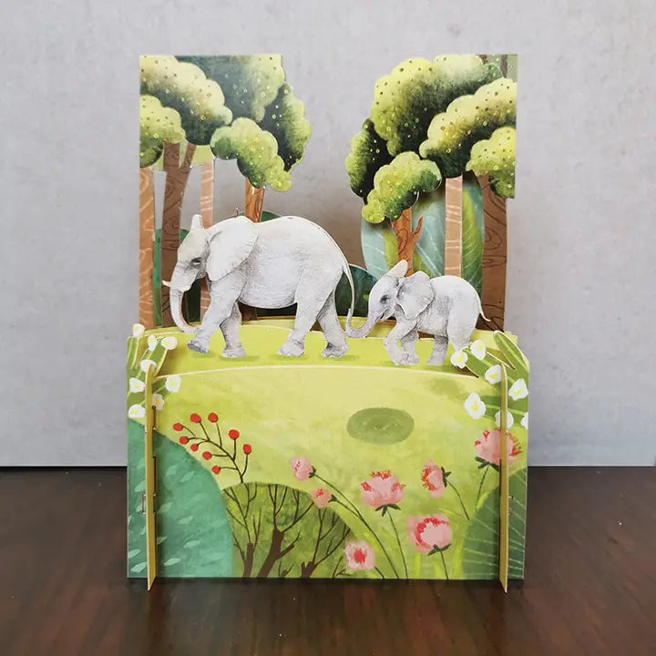 Geburtstagskarte 3D Elefant