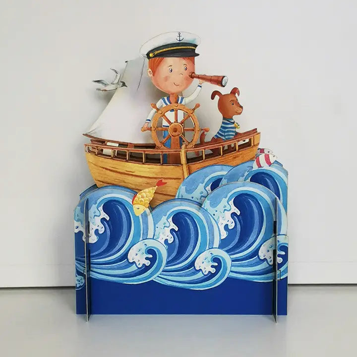 Geburtstagskarte 3D Seemann