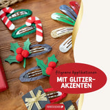 Haarspangen & Haargummies 48-teilig  – Weihnachten