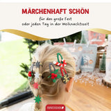 Haarspangen & Haargummies 48-teilig  – Weihnachten