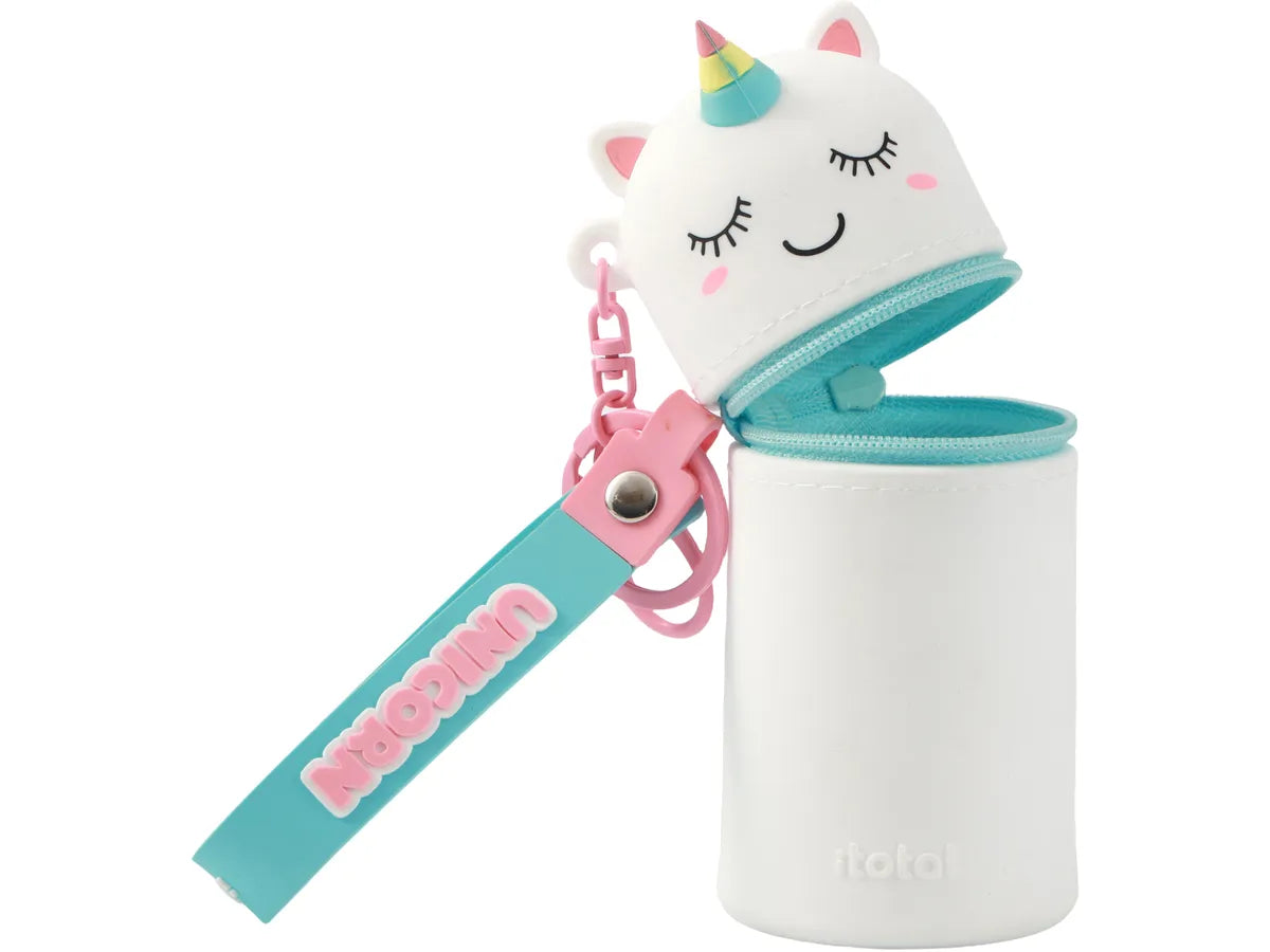 Schlüsselanhänger Silikonetui Einhorn