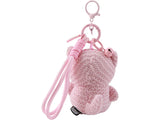 Schlüsselanhänger gehäkelt Katze rosa