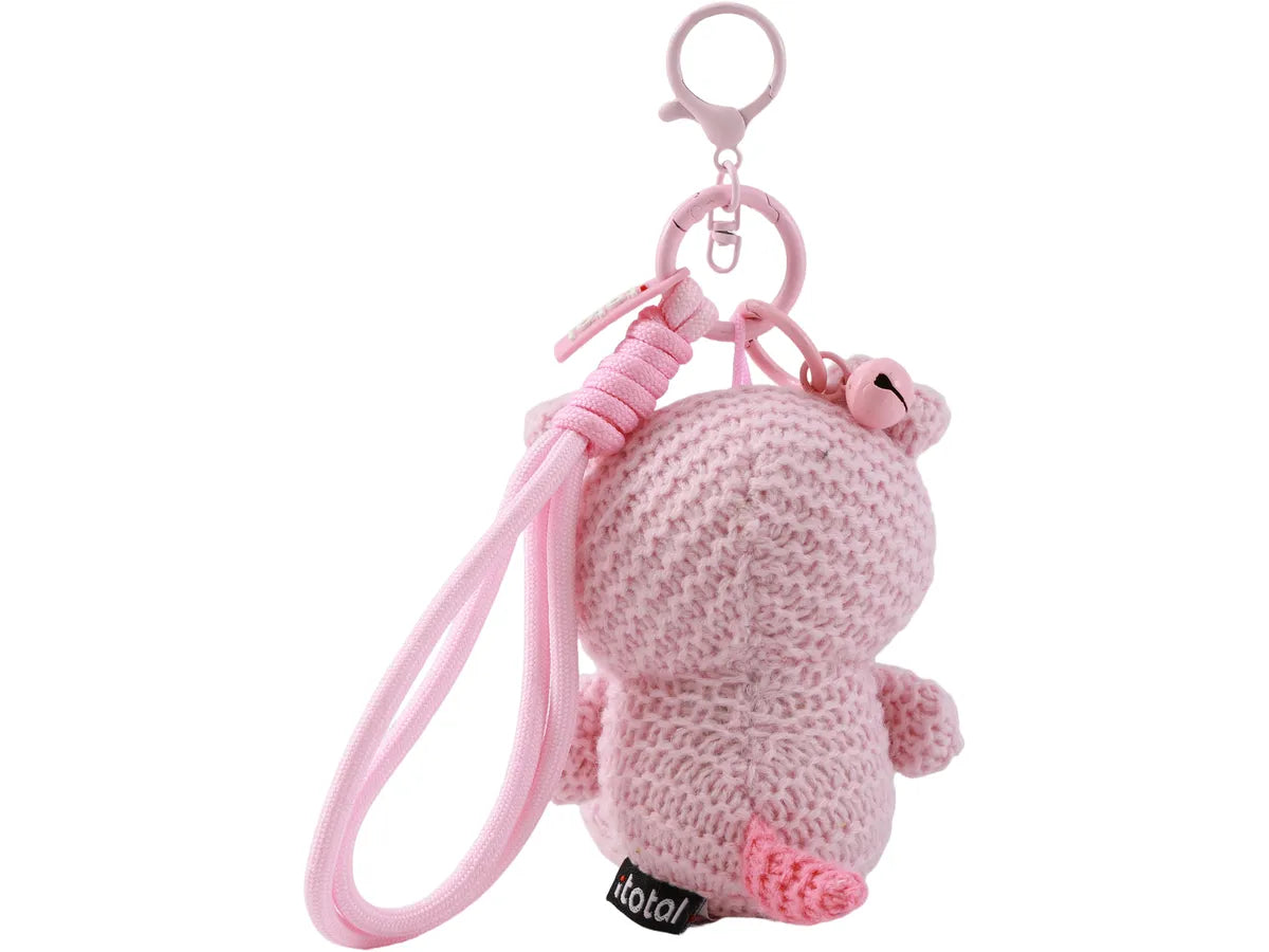 Schlüsselanhänger gehäkelt Schwein